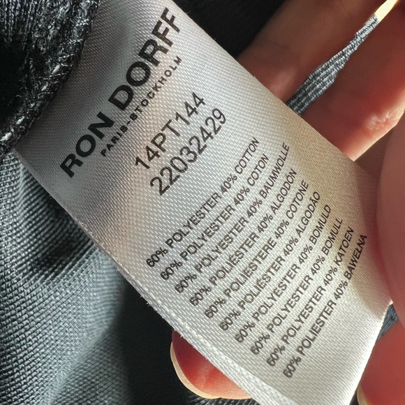 Ron Dorff navy tennis pants worth white piping size small excellect condition - Picture 11 of 12